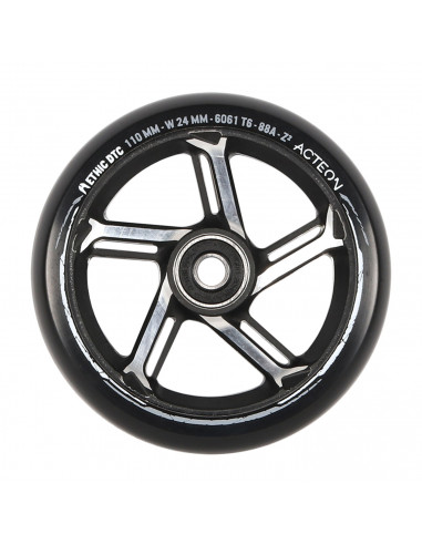ETHIC Roue ACTEON 110mm 88A Noir raw [x1]