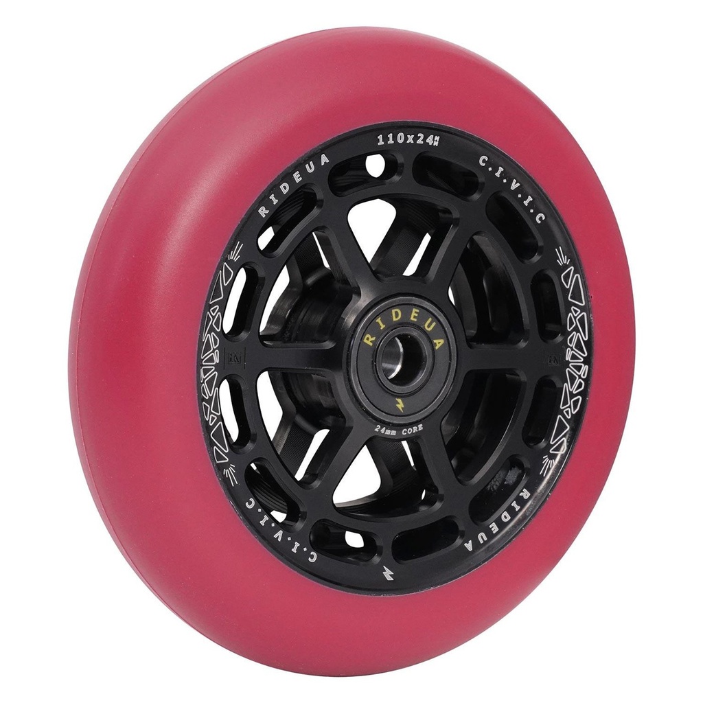 URBANARTT Roue CIVIC 110x24mm Black Autumn Red [x2]