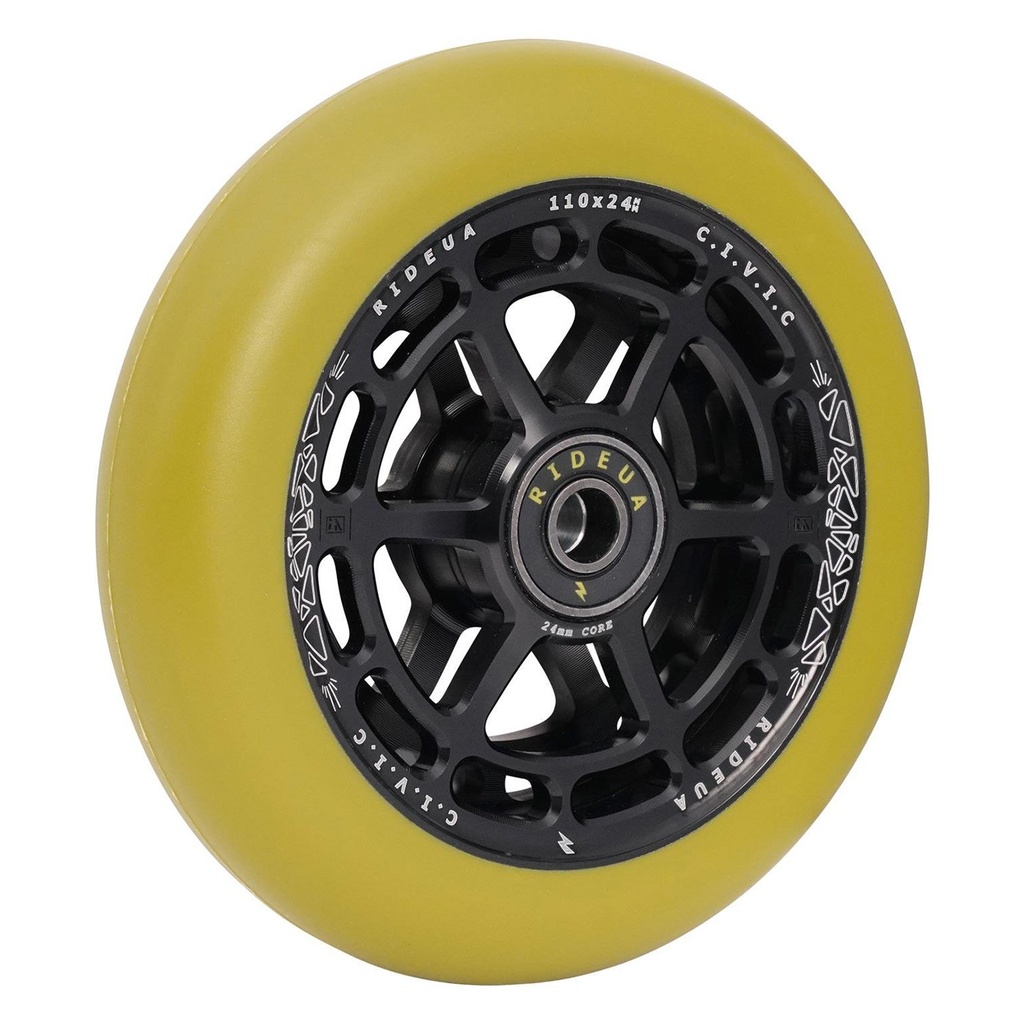 URBANARTT Roue CIVIC 110x24mm Black Army Green [x2]