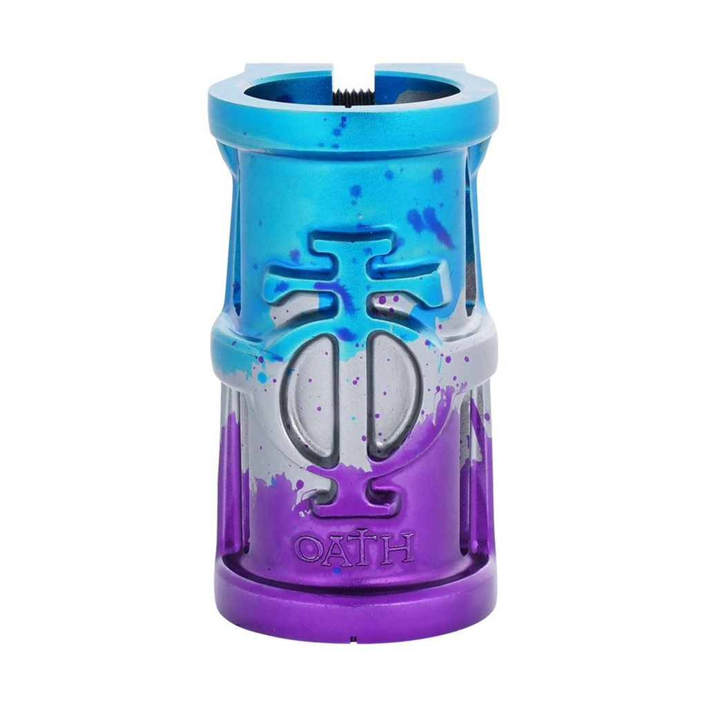 OATH Collier de serrage SCS 4 VIS CAGE V2 Blue Purple Titanium