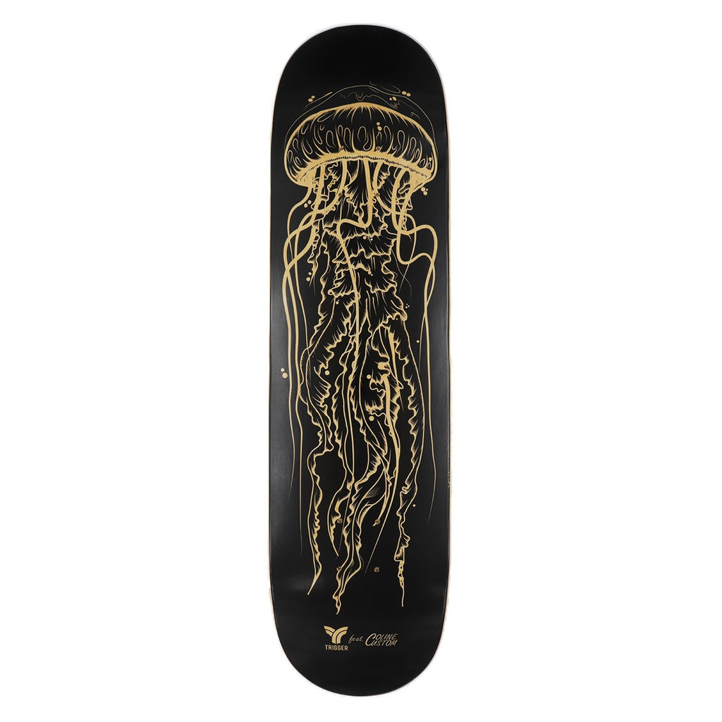 TRIGGER Planche de skate MEDUSA 7.75 Bois Noir