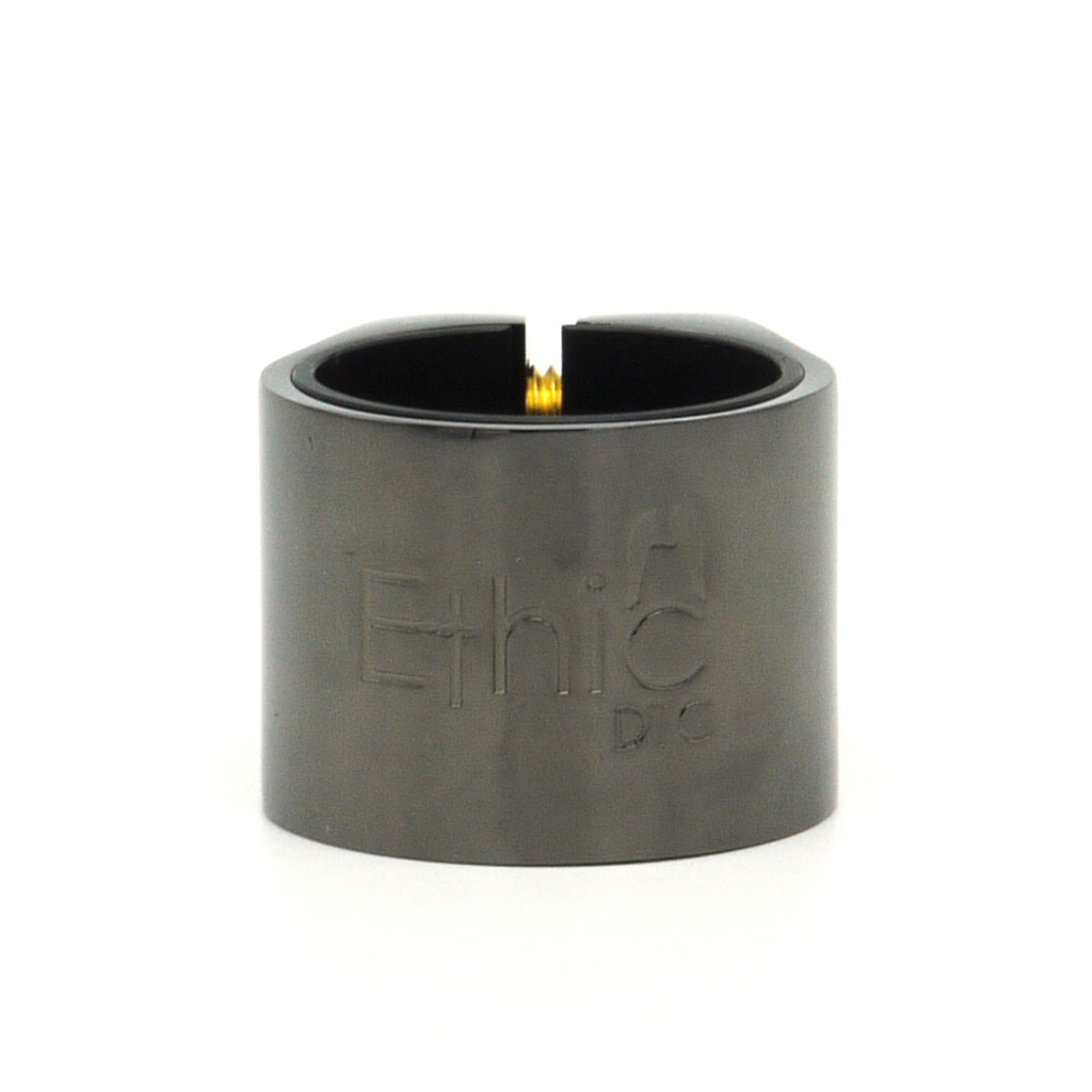 ETHIC Collier de serrage ALU Noir Chrome