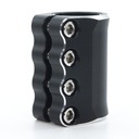 TRIGGER Collier de serrage NEMESTIA 4 VIS SCS Noir et Chrome