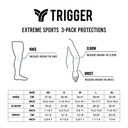 TRIGGER Pack 3 EXTRÊME SPORTS Noir