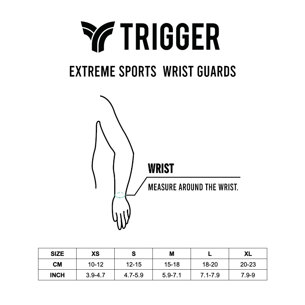 TRIGGER Protège poignets EXTRÊME SPORTS Noir