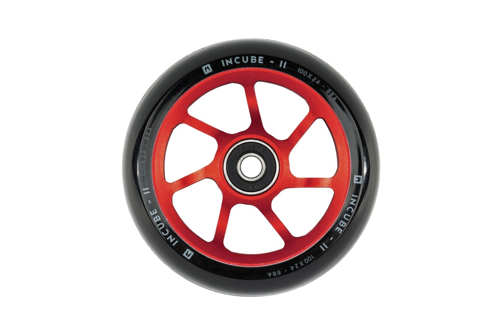 ETHIC Roue INCUBE V2 8STANDARD 100mm 88A Rouge [x1]