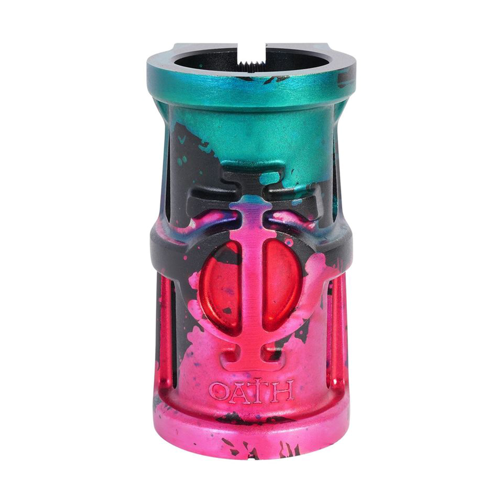 OATH Collier de serrage SCS 4 VIS CAGE V2 Green pink black