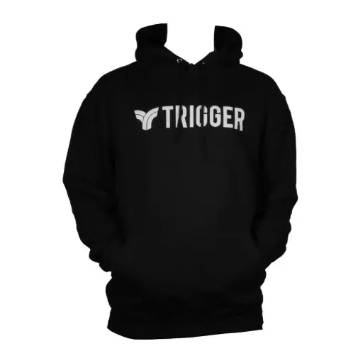 [10072-NOIR] TRIGGER Sweat à capuche COLLEGE Noir