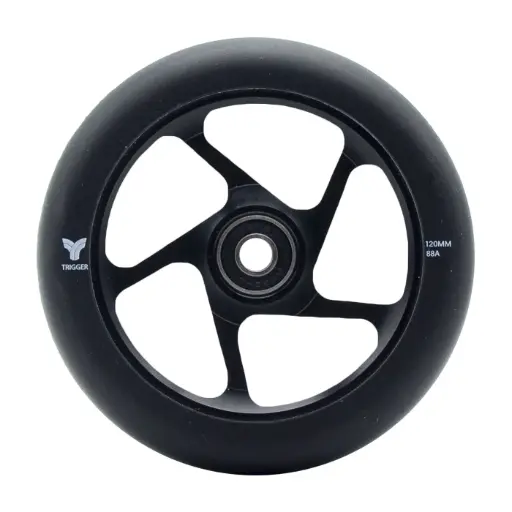 [10725[120  NOIR      ]] TRIGGER Roue 5 SPOKES 120mm/88A Noir [x1]