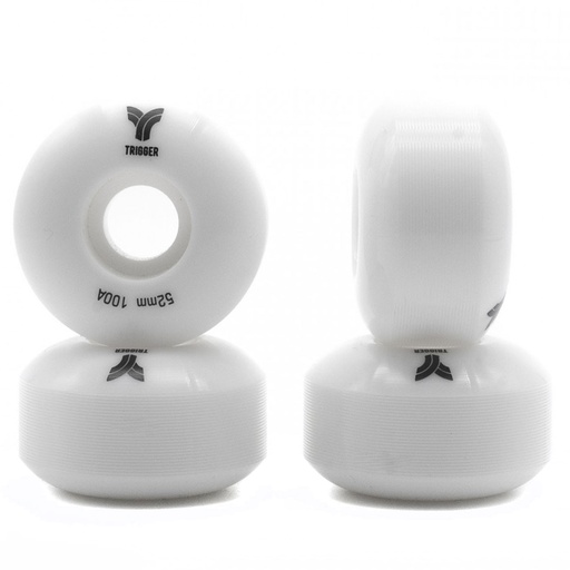 [11944[52.  BLANC     ]] TRIGGER Roues SLIM 52x31mm 100A Blanc [x4]
