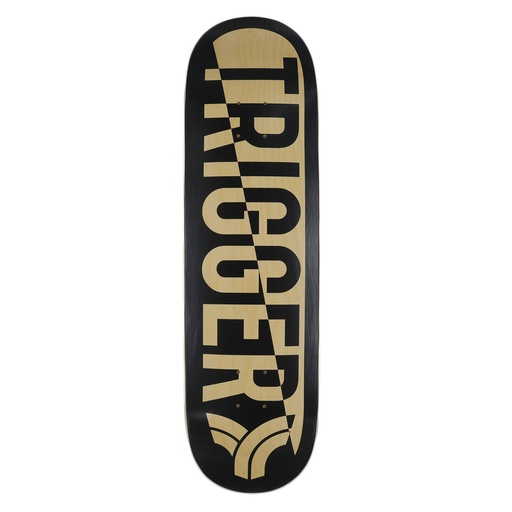 [11930[8.375DICUL     ]] TRIGGER Planche de skate DIE CUT LOGO 8.375 Bois Noir