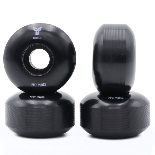 [11944[52.  NOIR      ]] TRIGGER Roues SLIM 52x31mm 100A Noir [x4]