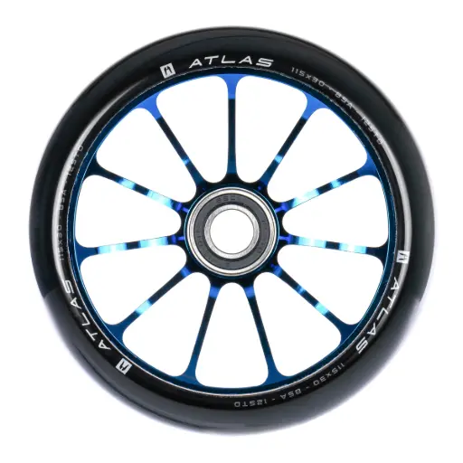 [13899[115MMBL_CH     ]] ETHIC Roue ATLAS 12 STD 115mm Bleu Chrome [x1]