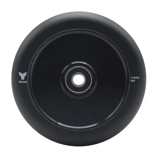 [08020[110  NOIR      ]] TRIGGER Roue HOLLOW 110mm/88A Noir [x1]