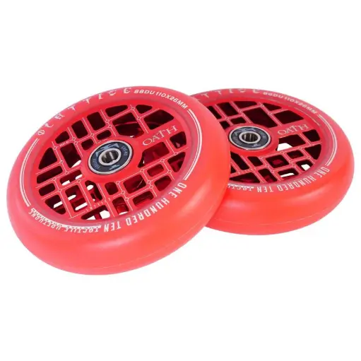 [NMD-44025-Red] OATH Roue LATTICE V2 110mm Red [x2]