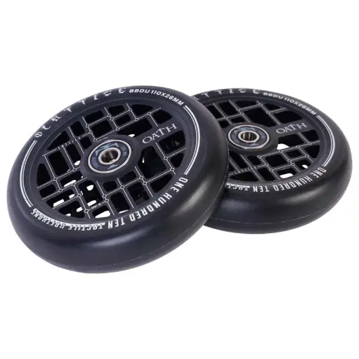 [NMD-44025-Black] OATH Roue LATTICE V2 110mm Black [x2]